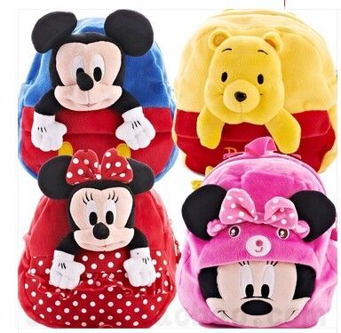 14inch Red Mickey Mouse Kid Backpack School Bags , For Children and Promotion Gifts