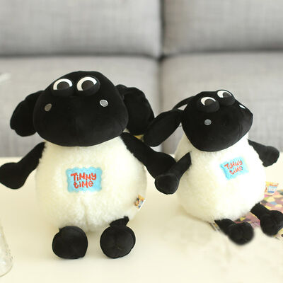 Cartoon Shaun Sheep Animal Soft Plush Toys Hot Stuffed Black White