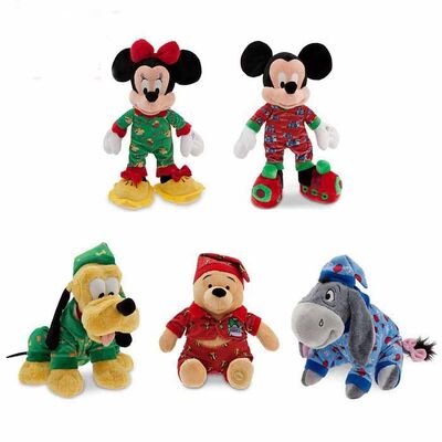 Cute Sleepwear Disney Stuffed Toys Christmas Holiday Promotion Red Blue
