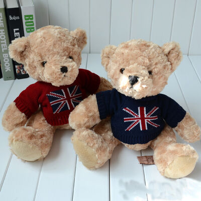12 Inch Lovely Teddy Bear Stuffed Animal Toys OEM / ODM Welcomed