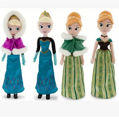 Frozen Ana And Elsa Disney Plush Toys Soft Cartoon Stuffed Doll 20 inch