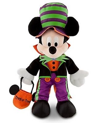 30cm Disney Plush Toys Halloween Time Mickey Mouse and Minnie Mouse