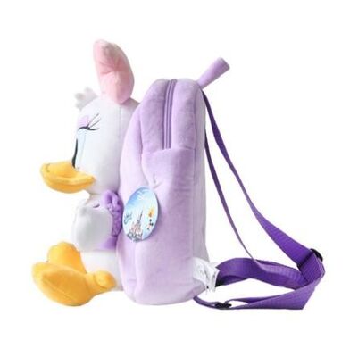 Purple Disney Daisy Plush School Bag , Personalized Backpacks With Logo Printing