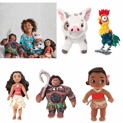 Cute Moana Cartoon Disney Plush Toys , Disney Princess Stuffed Dolls