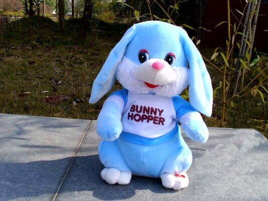 Funny Singing and Talking Plush Toys with Moving Ear Easter Bunny