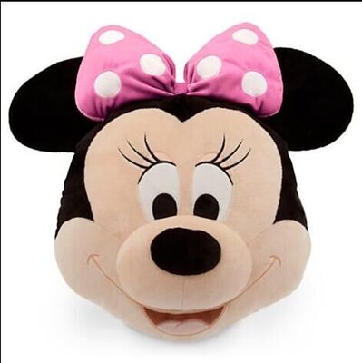 Original Disney Mickey Mouse and Minnie Mouse Big Head Cushions And Pillows