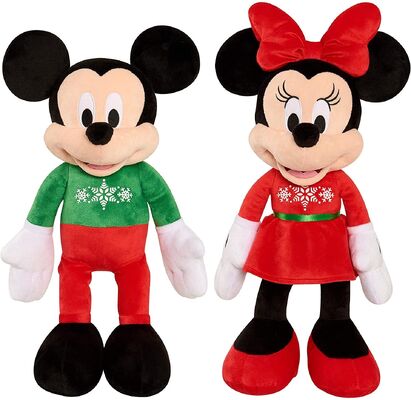 Disney Christmas Minnie Mouse and Mickey mouse Soft Plush Toys