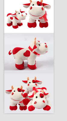 Cute Redbull Milka-Cow Stuffed Plush Toy For Promotion Gifts , Soft Toys for Collection