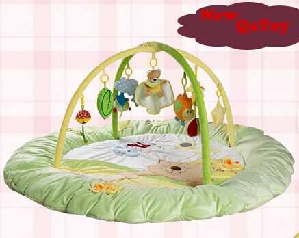 Promotional Light Green Large Baby Play Gyms For Baby Sleeping