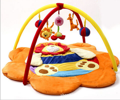 Orange Lion Baby Play Gyms / Baby Musical Play Gym Professional