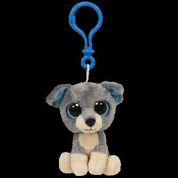 Husky Dog Stuffed Animal Plush Toy Keychain , Grey / White / Rice white
