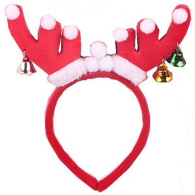 Fashion Antlers Headband Hat - Plush Rindeer Ears Costume Accessory For Party