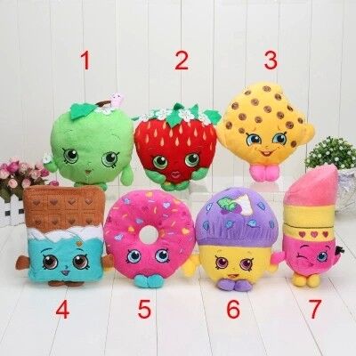 Shopkins Assorted Characters Cartoon Plush Toys Red Cute ASTM-963
