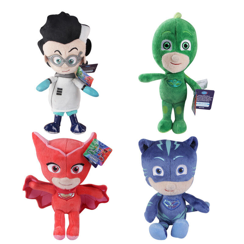 10 Inch Lovely Cartoon Pj Mask Toys Disney Stuffed Toys Blue / Red / Purple