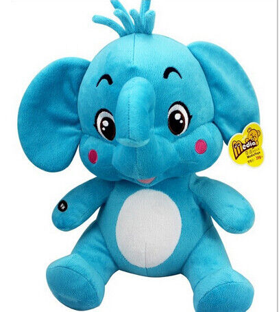 12 inch Elephant Musical Plush Toys For Baby Early Learning And Playing